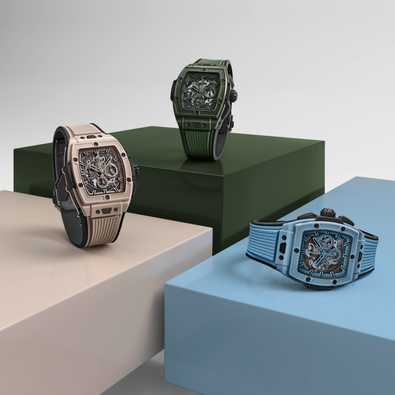 HUBLOT 宇舶表首度在BIG BANG 灵魂系列中运用 彩色陶瓷材质 呈献“活力色彩三重奏”